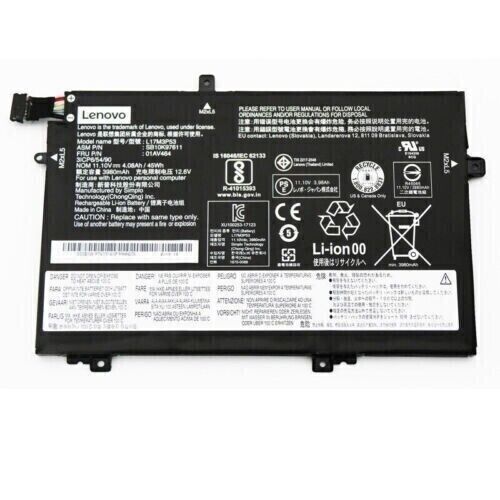 batería genuina para LENOVO ThinkPad L480 L580 01AV464 01AV465 01AV466 L17C3P52 L17M3P53 L17M3P54 SB10K97611 SB10K97612