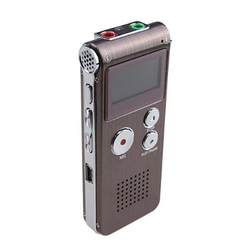 Etekcity ® recargable digitales ocultadas flash 4GB Audio Grabador de voz, dispositivos de grabación dictáfono con la pantalla del LCD, construido en el reproductor de MP3, compatible con MP3, WMA, etc