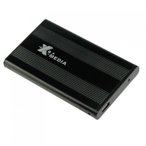 X-MEDIA FR XM-EN3200-BK Enclosure USB2.0 a SATA 3.5 ALUMINIO NEGRO SOPORTA HASTA 6TB Adaptador AC / DC