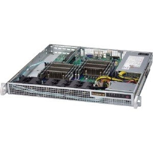 Supermicro Rackmount CSE-514-441. 1U 440W/480W Power Supply, 2x 2.5in or 1x 3.5in internal Drive Bays, up to 2x Full-height AOC expansion slots