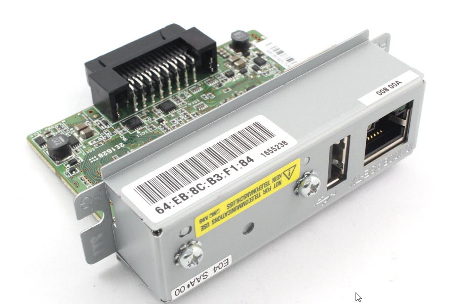 UB-E04 Ethernet Interface C32C824541 With USB TM-U220PB T81 TM-U220B 220PB 220PD 220PA TM-T81 TM-T82II TM-T88III T88IV T88V T70 T90 T86L
