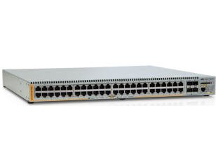 Allied Telesis AT-X610-48TS/X-POE+ AT x610-48Ts/X-POE+ - Switch - L3 - managed - 48 x 10/100/1000 (PoE) + 2 x combo Gigabit SFP + 2 x SFP+ - rack-mountable - PoE