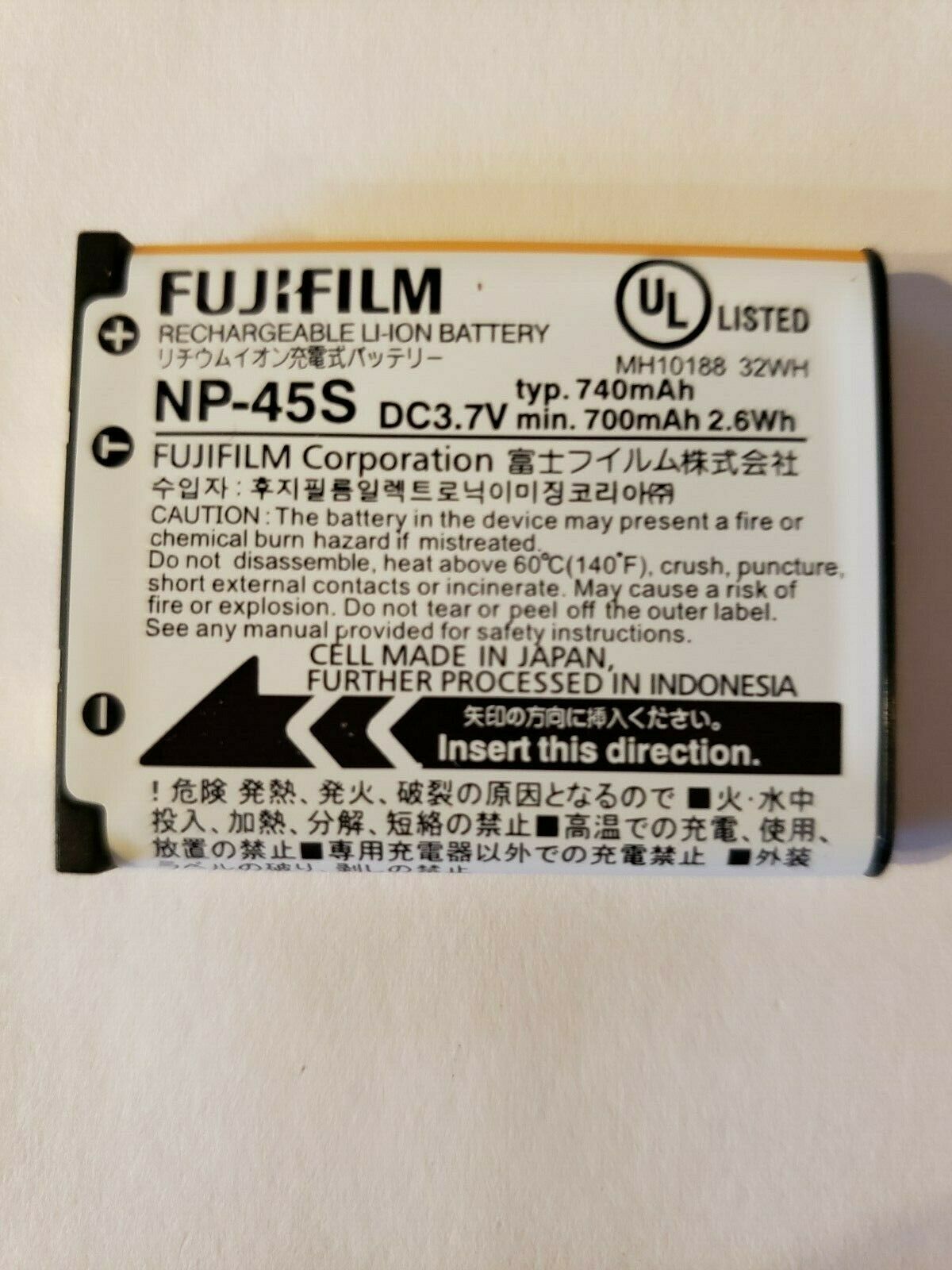 Fujifilm NP-45S Akku Battery Camera 16437322