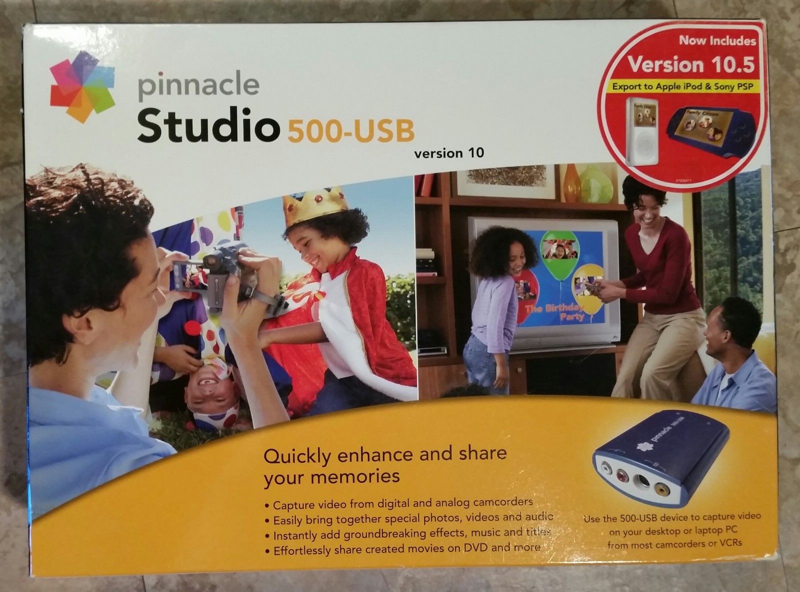Pinnacle Studio 500-USB 500 Version 10. 210100487