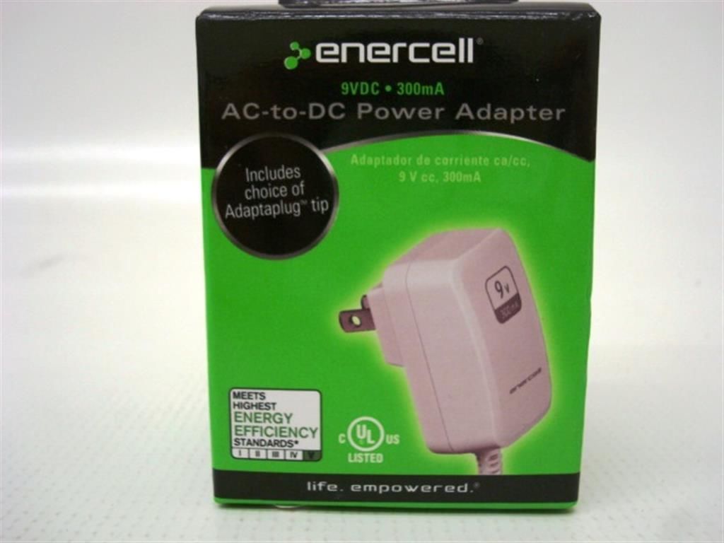 Enercell 9V/300mA AC Adapter (273-314)
