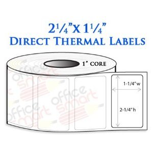 2.25x1.25 Direct Thermal Barcode Labels for Zebra GC420d GC420t GK420d GK420t GX420d GX420t LP2824 LP2422 TLP2824 LP2844 LP2442 TLP2844 ZP450 Barcode Printer