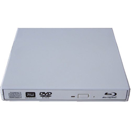USB 2.0 Slim USB External Blu-Ray Player External USB DVD RW Laptop Burner Drive White
