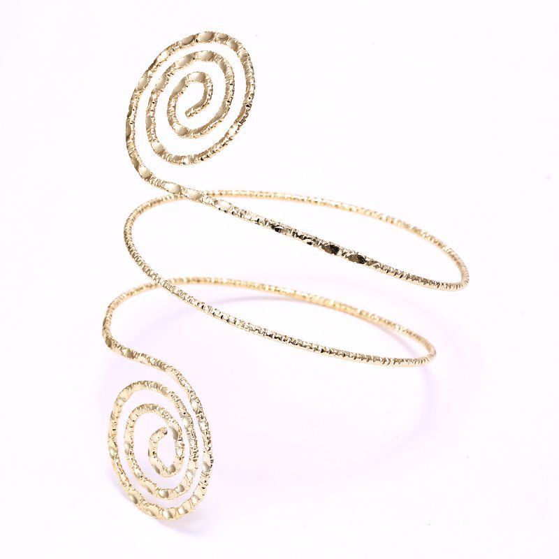 Popular Fashion Cuff Arm Wristband Bracelet Bangle Elegant Armlet Swirl Handmade