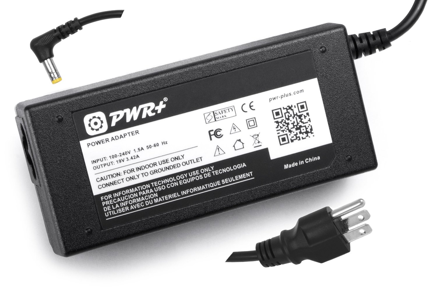 Pwr+® 14 Ft AC Adapter Charger for Acer Monitor H236HL, H236HLbid, S230HL Abd, S231HL, G236HL Bbd, G236HLBbd, S275HL bmii, G276HL, G276HLDbd, G276HLDbmid, S232HL, S271HL, G246HL Abd, S202HL, HN274H, H226HQL, H226HQLbid, G206HL, S220HQL, S220HQLAbd, S240HL, S242HL, S242HLbid, G226HQL Bbd, G226HQLBbd, S236HL, S241HL, G206HQL bd, G206HQLbd, H276HL, S200HQ, Q236HL, UM.VG6AA.B01 Power Supply Cord