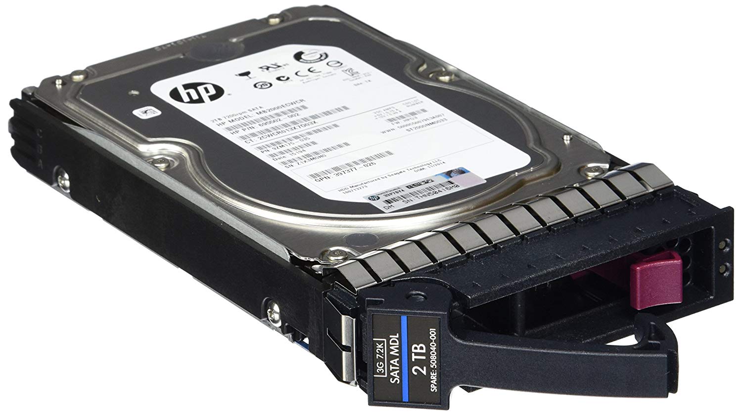 HP 507632-B21 - 2TB 3.5 "SATA 7.2K 3Gb / s HS Midline Hard Drive (Certified Refurbished)