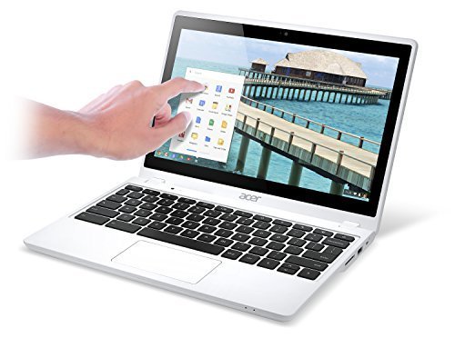 Acer C720P 11.6-Inch HD Touchscreen Chromebook (4 GB DDR3L SDRAM, 32 GB SSD, Dual-core 2955U Processor, Bluetooth, Intel HD Graphics, Moonstone White)