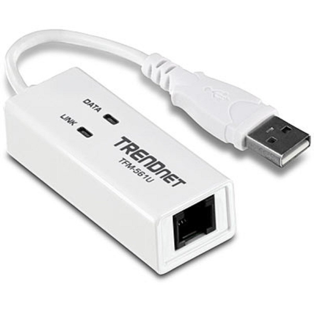 TRENDnet 56K USB 2.0 Phone, Internet and Fax Modem, TFM-561U
