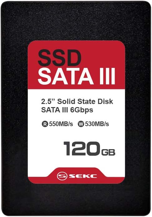 SSD SATA III DE 120 GB 6 Gb/S, VELOCIDAD DE LECTURA/ESCRITURA DE HASTA 550/530 MB/S, INTERNA DE 2.5" 0.276 IN (SS310120G)