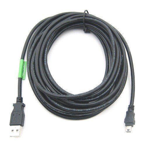 USB 2.0 A to Mini-B 5-pin Cable 15 ft.