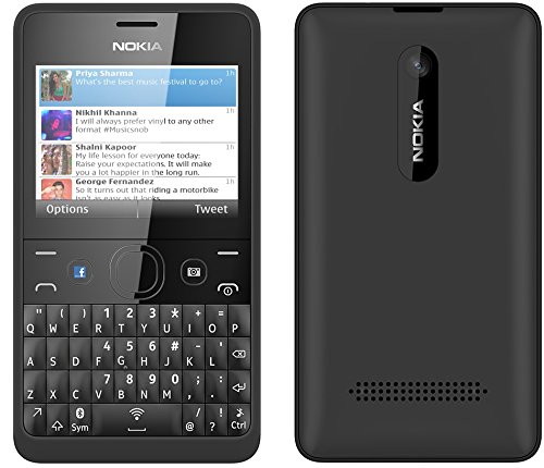 Nokia Asha 210.5 Dual GSM Band 850/1900 - Black