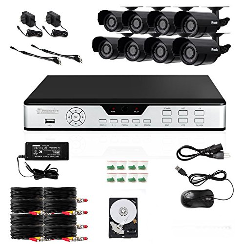 l DVR Security System with 8 CMOS IR Cameras, 500 GB Hard Drive, and Remote  PKD-DK0855-500GB 8-Channel