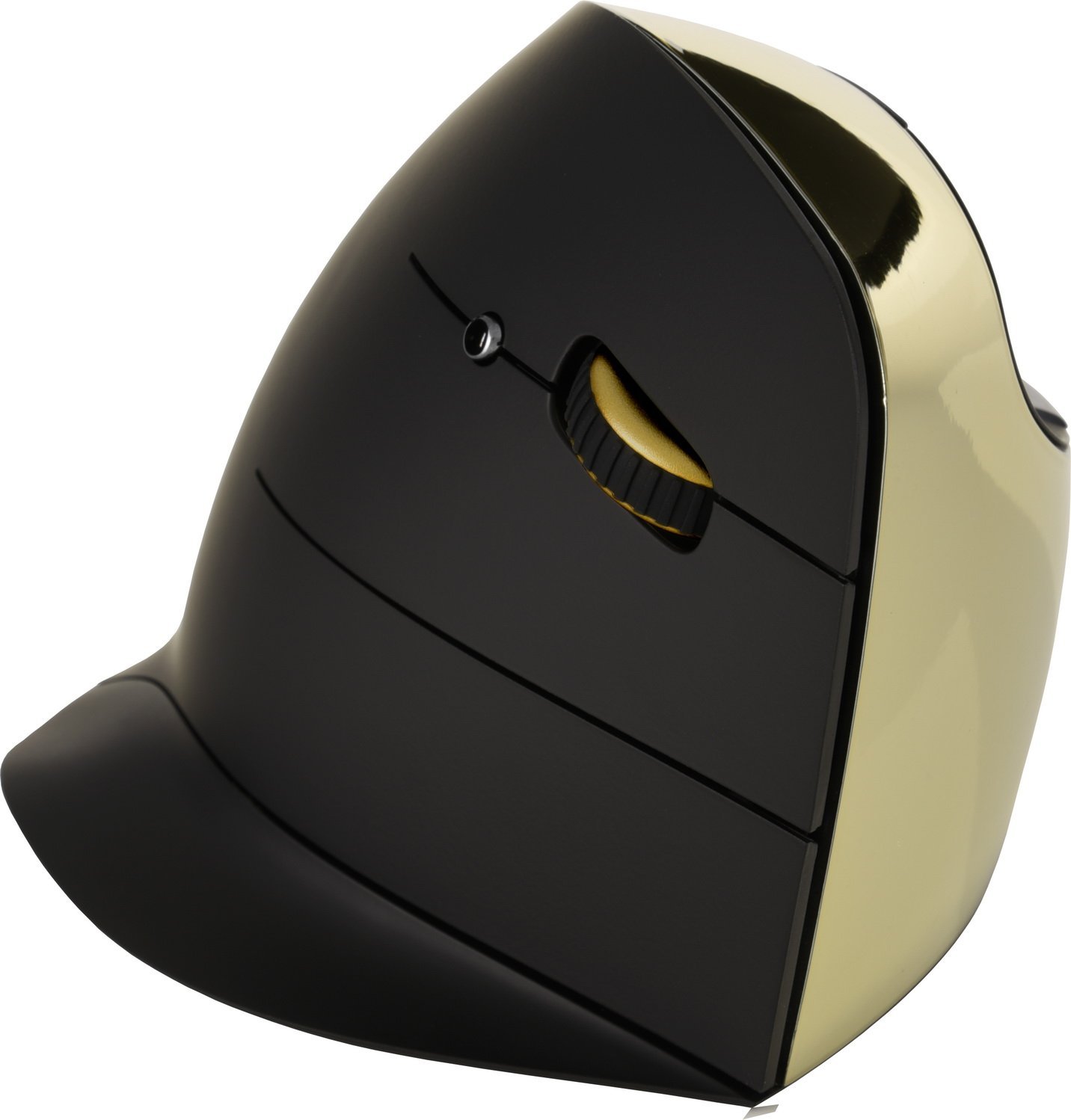 Evoluent VMOUSCRWG - Ratón vertical inalámbrico para mano derecha (5 botones 200 dpi) color dorado