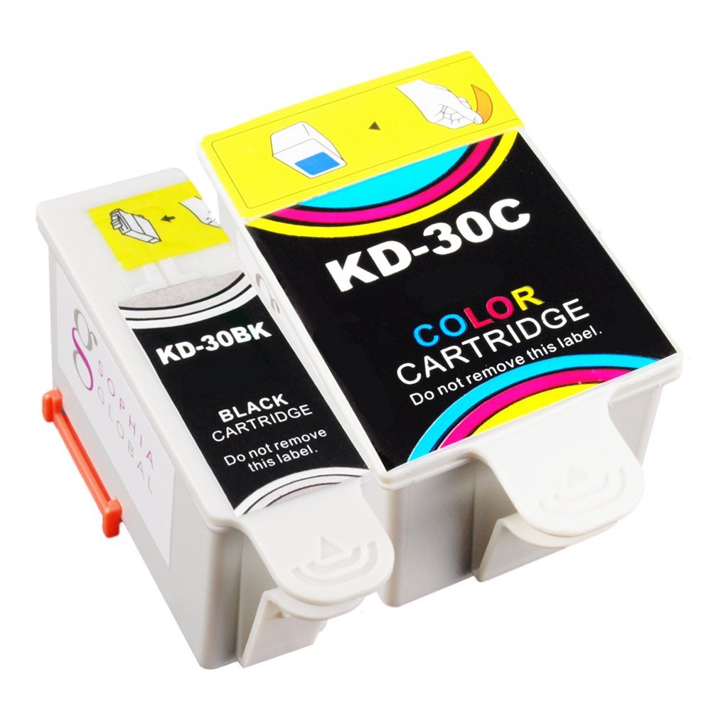 Cartuchos Compatibles para Kodak 30 (1 Negro, 1 Color)