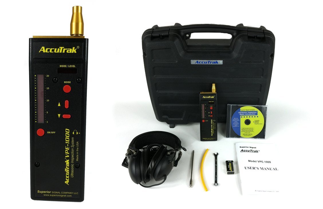 Superior AccuTrak VPE-1000 Digitally Controlled Ultrasonic Leak Detector KIT.