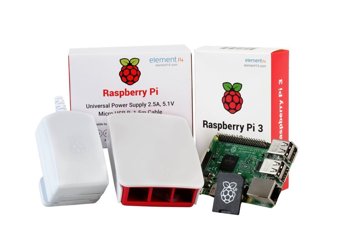Raspberry Pi 3 Desktop Starter Kit, 16Gb,Blanco
