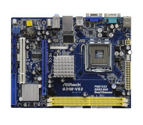 ASRock Core 2 Quad/ Intel G31/ DDR2/ A&V&L/ MATX Motherboard G31M-VS2