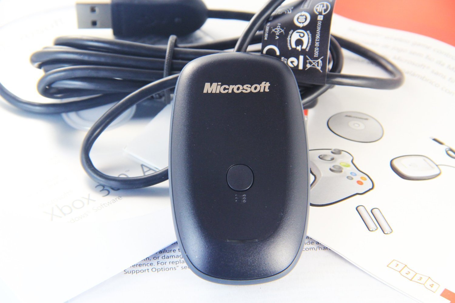 Microsoft Xbox 360 Wireless Receiver for Windows.