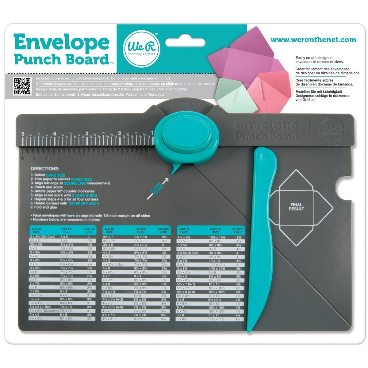 Envelope Punch Board-6.75"X10.5"