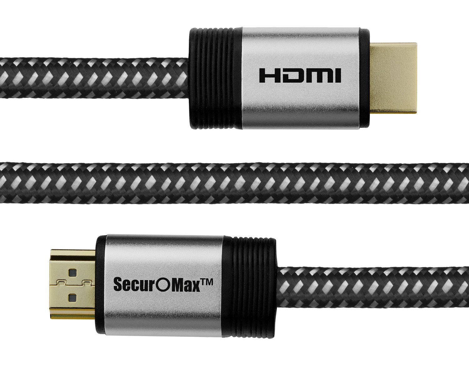 Cable HDMI 15 FT - Cable trenzado - 4K HDMI 2.0 listo - Alta velocidad - Conectores chapados en oro - Ethernet / canal de retorno de audio - Video 4K UHD 2160p, HD 1080p, 3D - Xbox PlayStation PS3 PS4 PC Apple TV