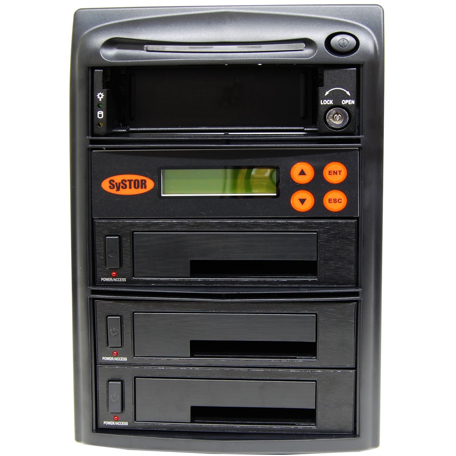 Systor 1:3 SATA/IDE Combo Hard Disk Drive (HDD/SSD) Duplicator/Sanitizer - High Speed (120mb/sec) SYS503HS