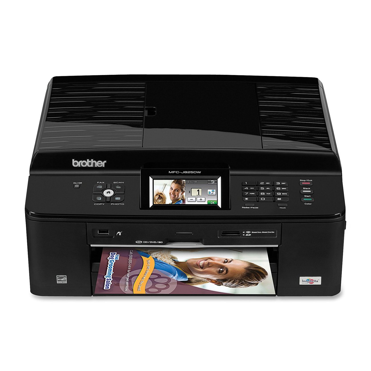 Brother Printer MFCJ825DW Wireless Color Photo Printer with Scanner, Copier and Fax