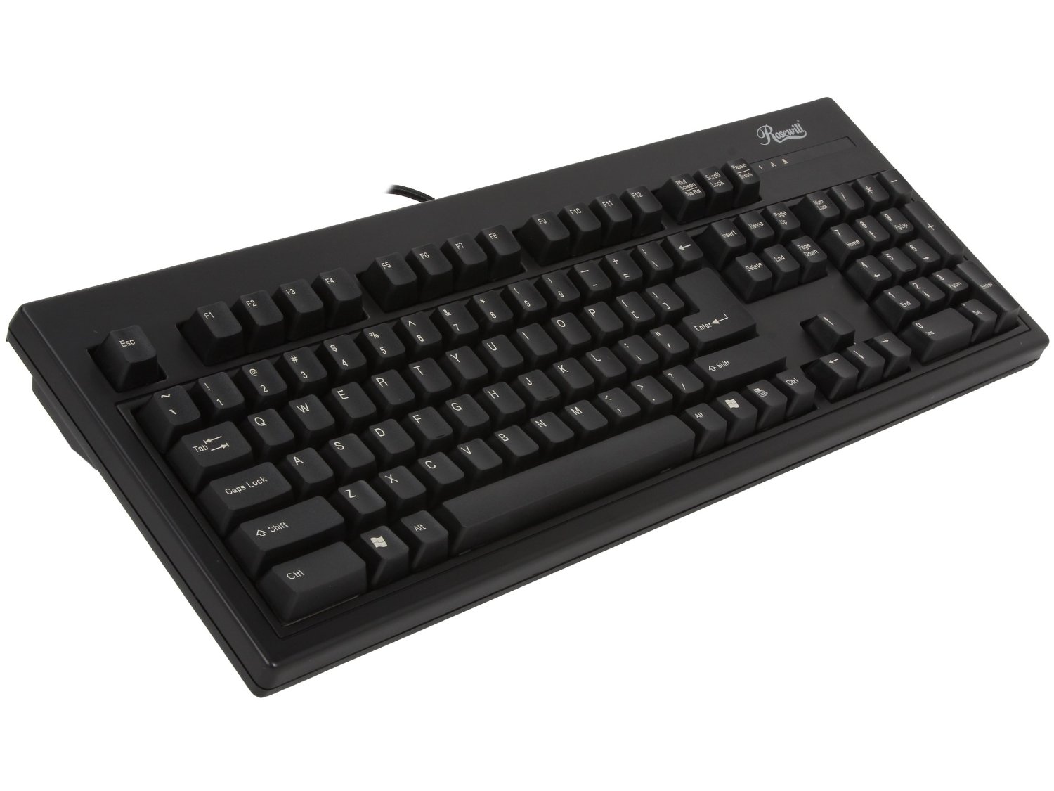 Rosewill RK-6000 Mechanical Gaming Keyboard with Programmable Keys Anti-Ghosting Feature and Laser Printed Keys