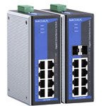 MOXA EDS-G308-2SFP Unmanaged Full Gigabit Ethernet Switch with 6 10/100/1000BaseT(X) Ports and 2 10/100/1000BaseT(X) or 1000BaseSFP Slot Combo Ports, 0 to 60°C