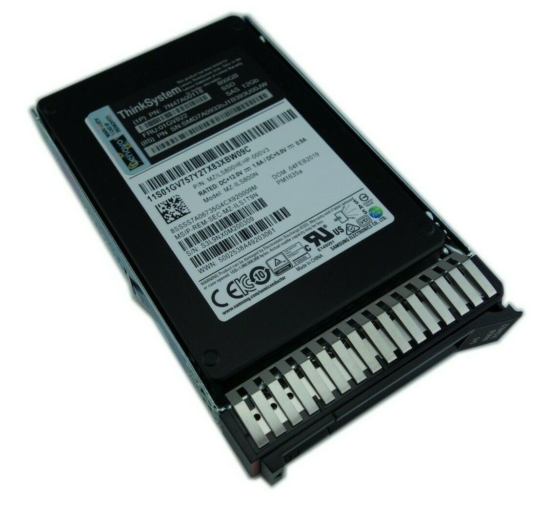 Lenovo PM1635a 800 GB SAS 12Gb/s 2.5" SSD MZILS800HEHP-000V3 01GV822 7N47A00118