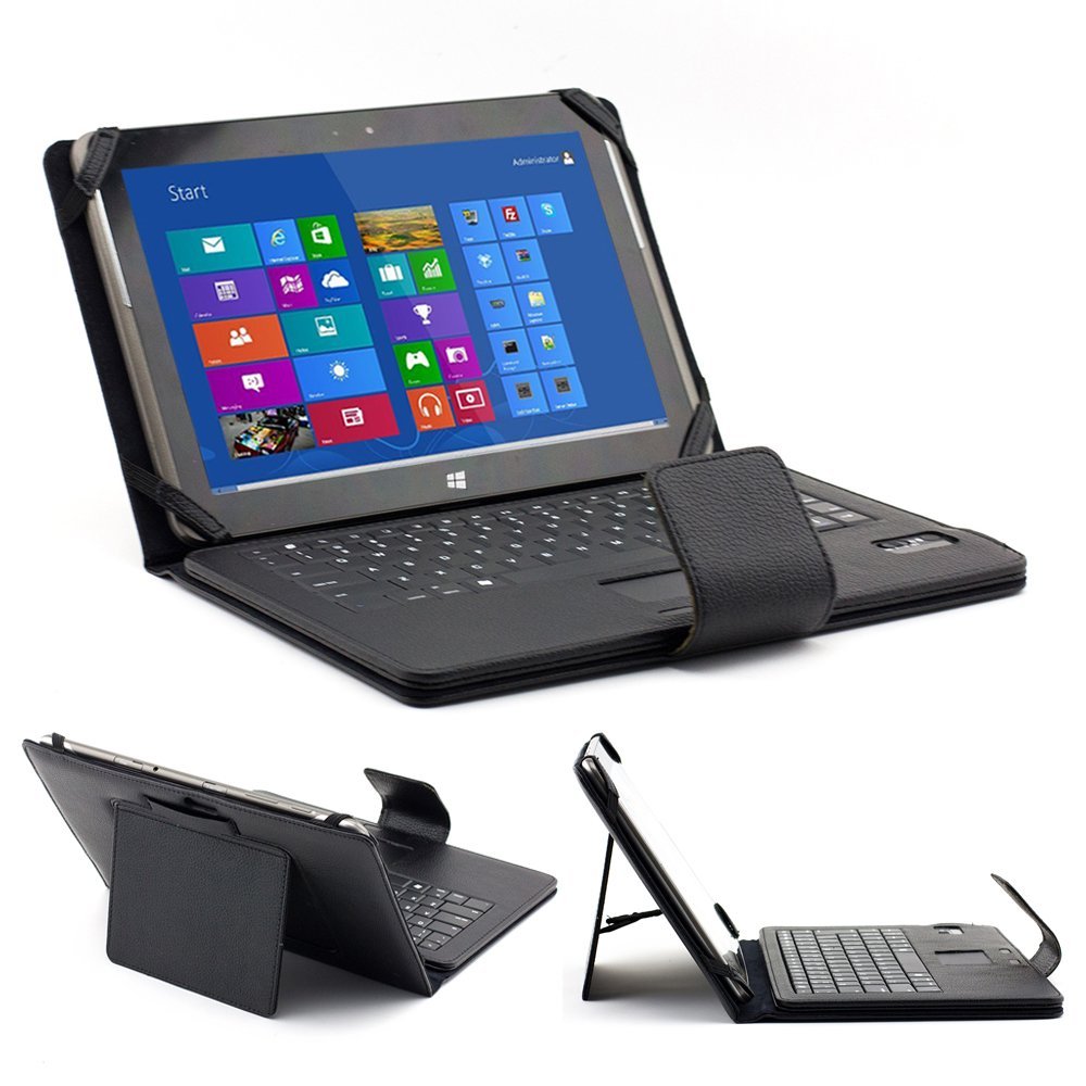 Black Type Cover for Microsoft Surface+Elsse (TM) Premium Folio Case with Stand for Microsoft Surface RT / Surface 2 (Does not fit Surface Pro Version
