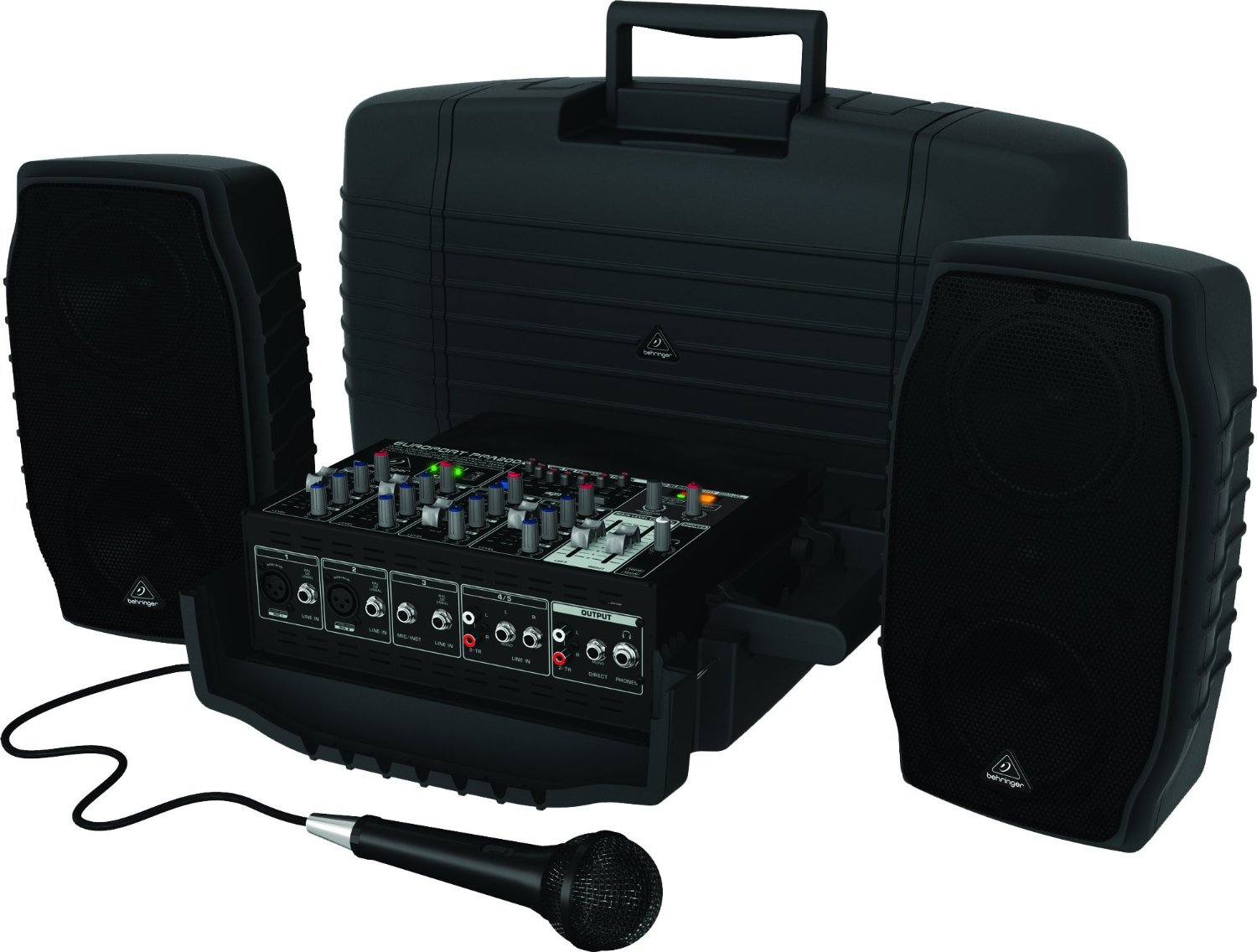 Behringer EUROPORT PPA200 - 200W 5-Channel Portable PA System with Wireless Option
