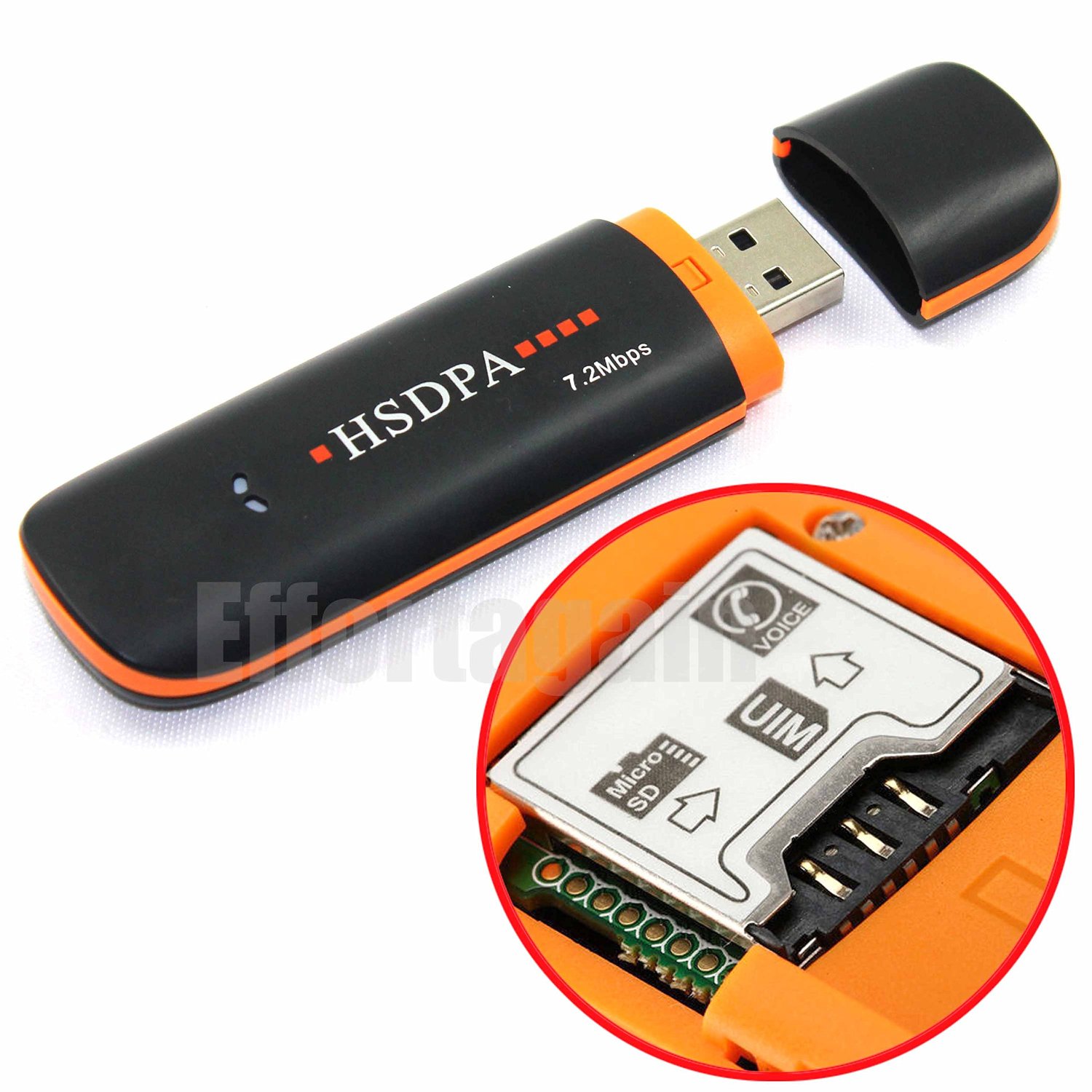 HSDPA 7.2Mbps del módem usb sim stick USB 3G dongle inalámbrico.