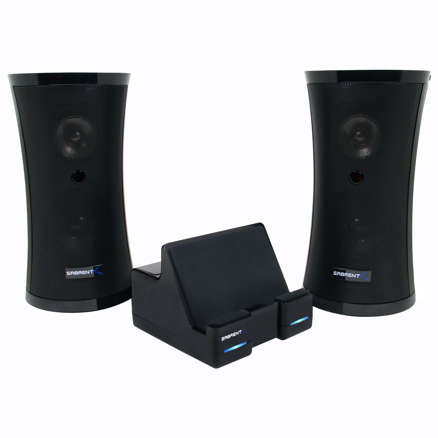 Sabrent Weather Resistant 900MHz Wireless Indoor/Outdoor 150 Ft Stereo Speaker System with Remote and Dual Power Transmitter (SP-NELO)