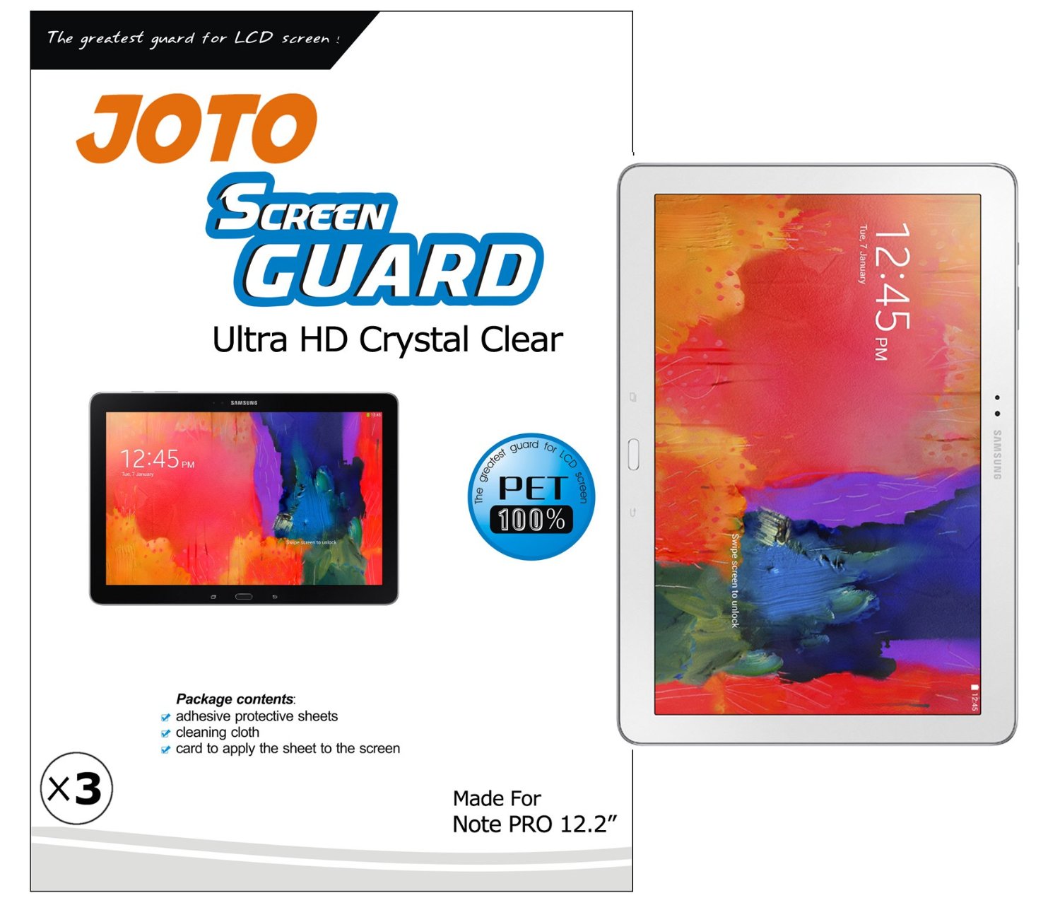JOTO - Samsung Galaxy Note Pro 12.2 Tablet Paquete con 3 Piezas