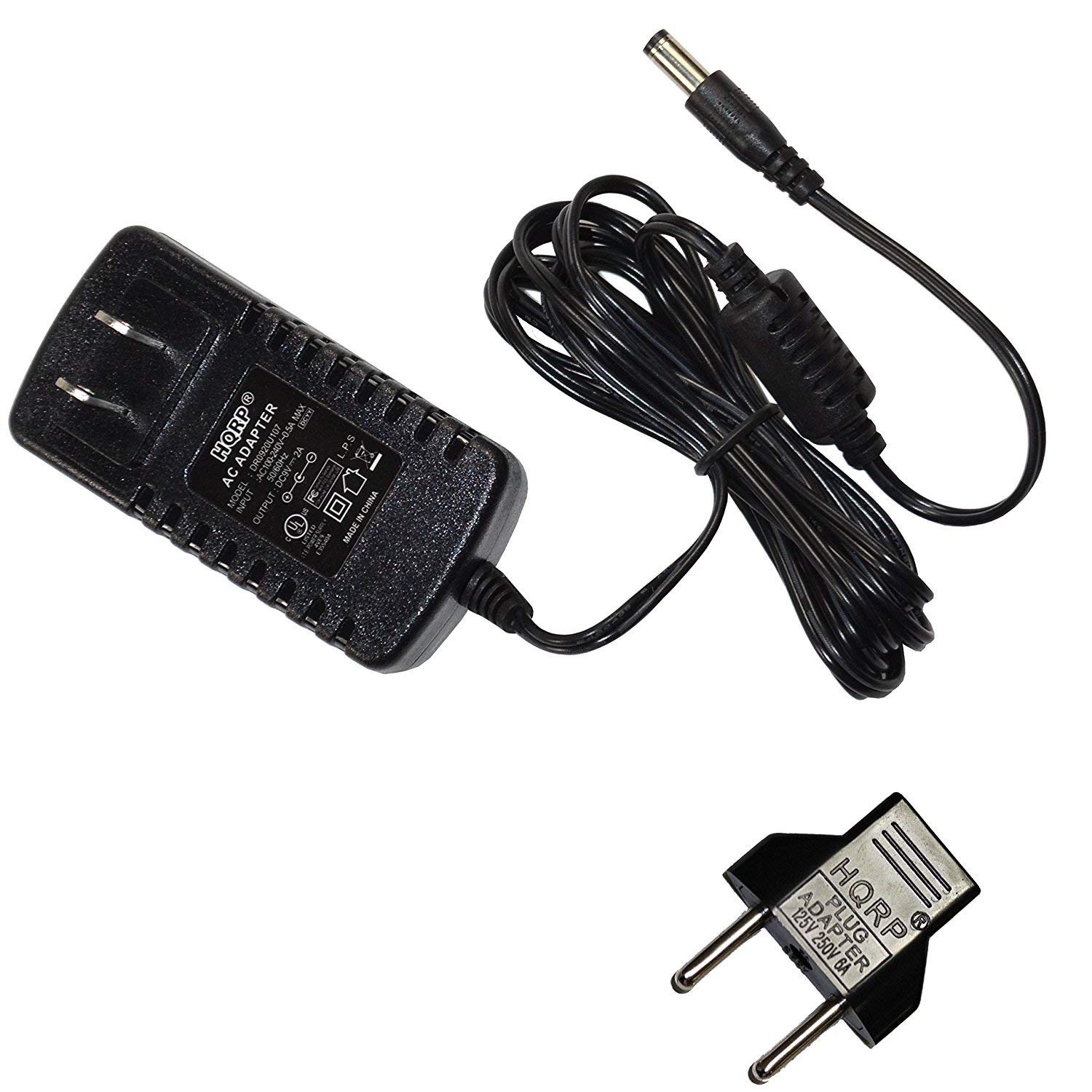 HQRP AC Adapter / Power Supply for DYMO Rhino 3000, 4200, 5000, 5200, 6000, 6500 Electronic Labelmaker / Labeling System plus Euro Plug Adapter