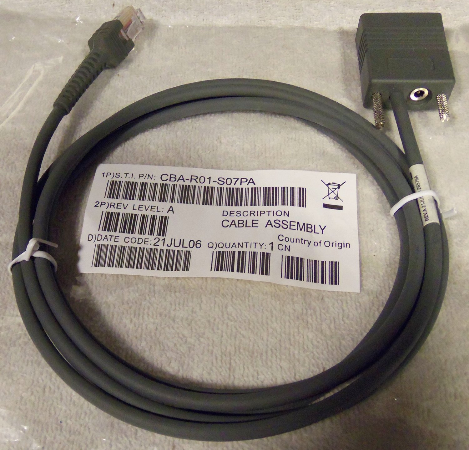 Symbol Motorola - Serial cable cable rs232 std db9f.