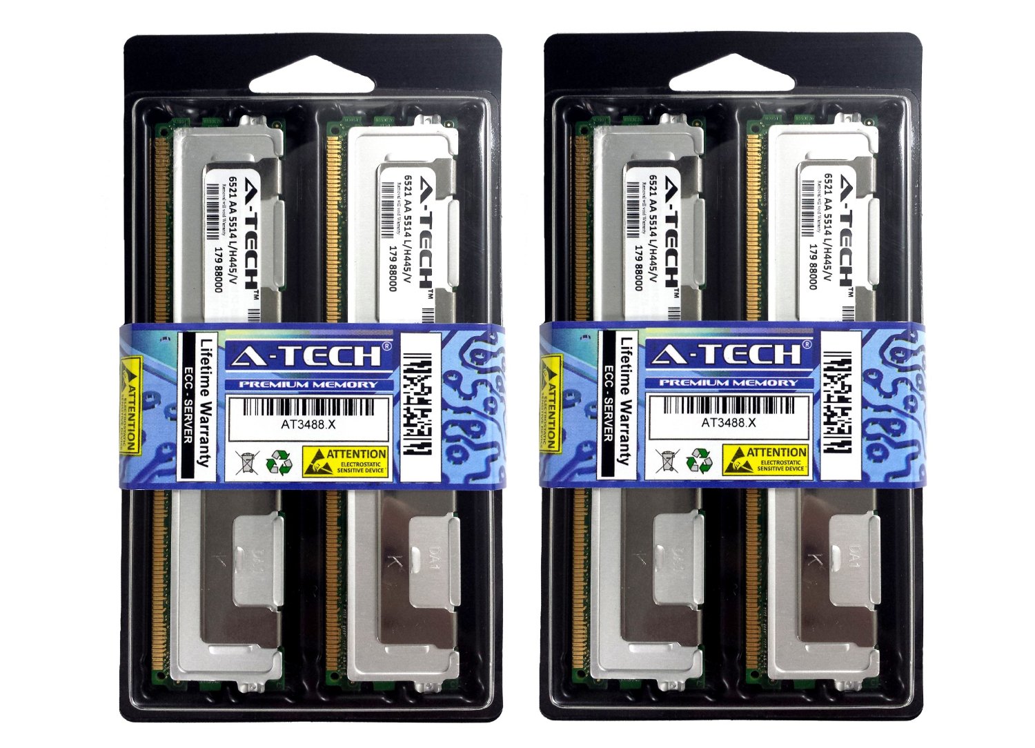 Kit Memoria A-TECH 16GB (4x4GB)  Fully Buffered Memory Ram Para servidor HP.