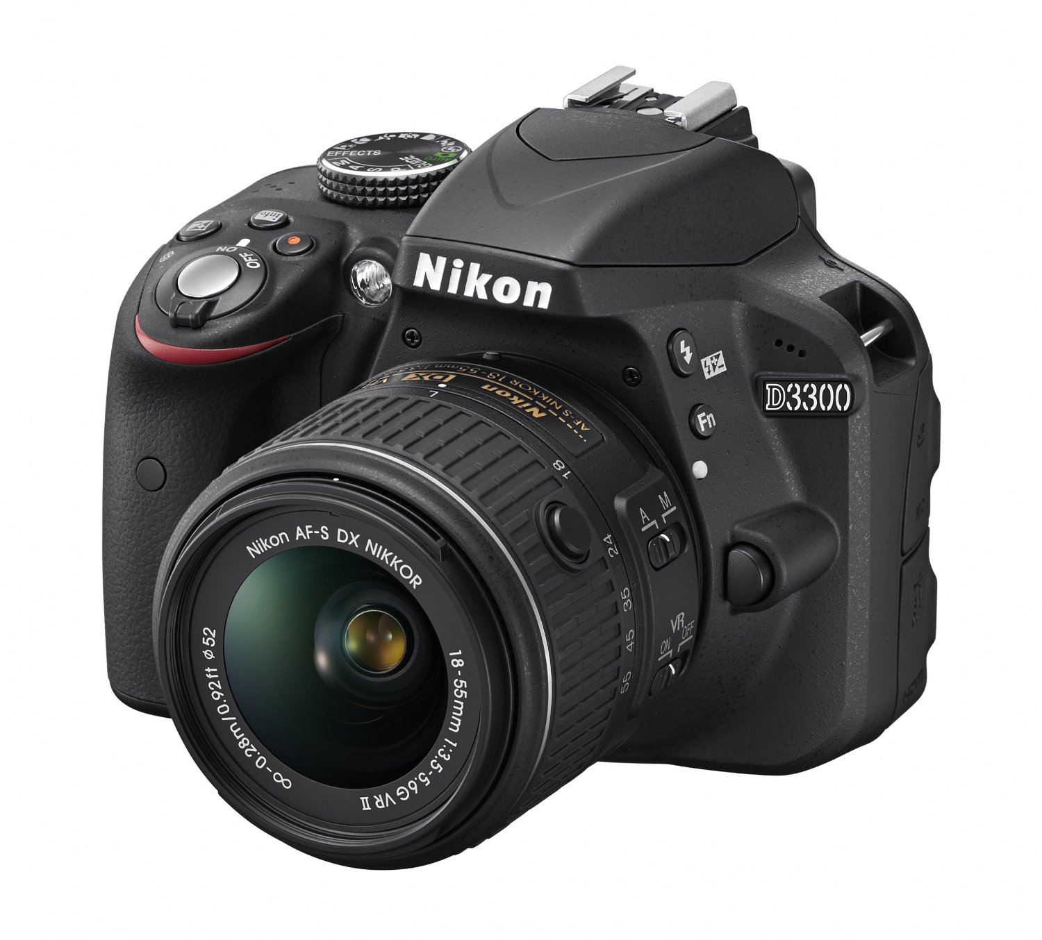 Camara Nikon D3300 24.2 MP CMOS Digital SLR /Auto Focus-S DX NIKKOR 18-55mm f/3.5-5.6G VR II Zoom Lens