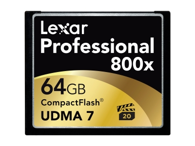 Lexar Professional 64GB Compact Flash (CF) Flash Card Model LCF64GCTBNA800