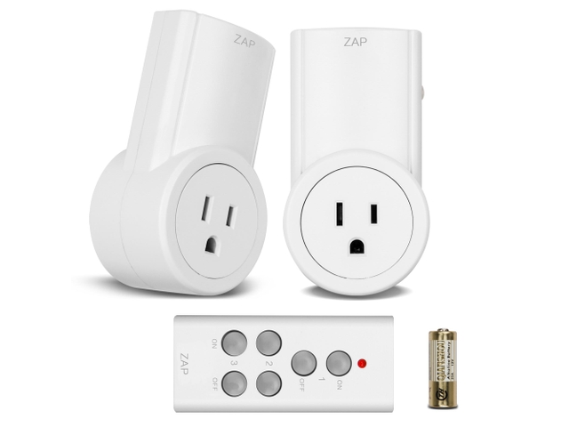 2 Pack Wireless Remote Control Outlets AC Electrical Power Outlet Wifi Switch Plug Plates with Remote (Battery Included)