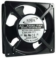 ADDA Axial Fan, AA12038 Series, 115 V, AC, 120 mm, 38 mm, 42 dBA, 87 cu.ft/min