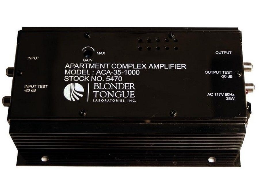 Blonder Tongue ACA-35-1000 Indoor Broadband Amp 35dB40-1000MHz PushPull Discrete