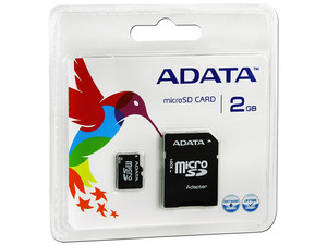MICRO SD CON SD DE 2GB ADATA