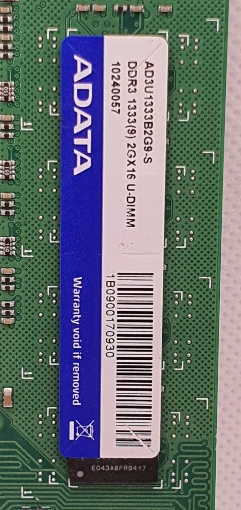 ADATA RM AD3U1333B2G9-S MEMORIA RAM 2GB DDR3 1333 MHZ UDIMM