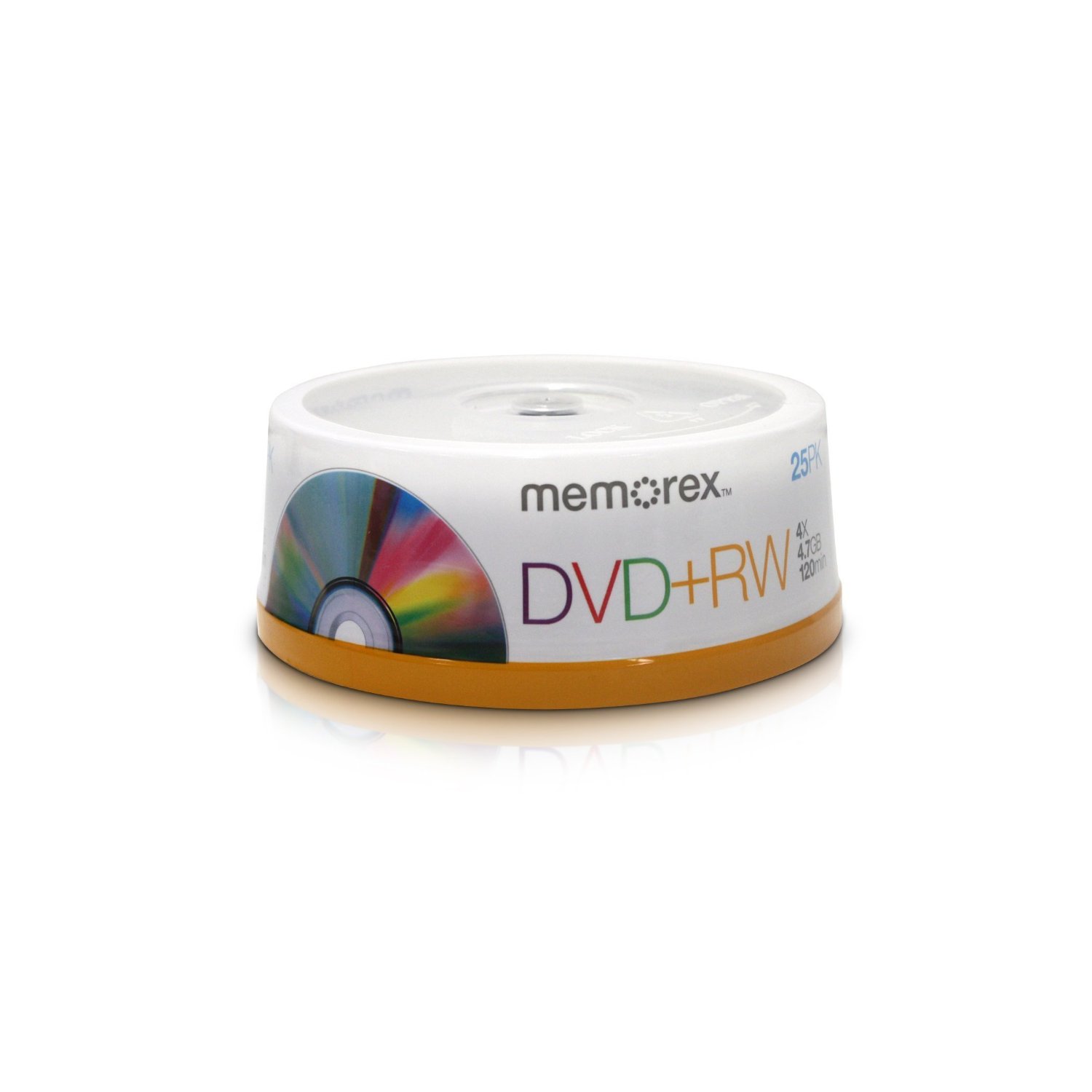 Memorex 32025541 4x DVD+RW 25 Pack Spindle. 4.7 GB per disc