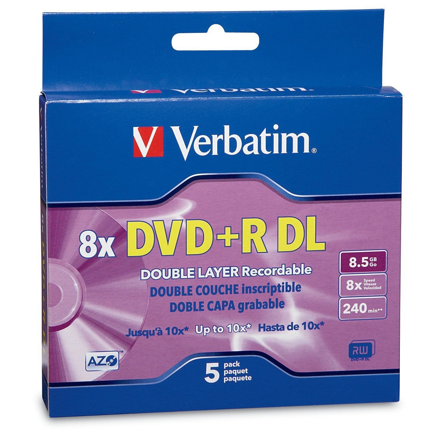 Verbatim DVD+R Doble Capa 8.5gb Paquete con 5